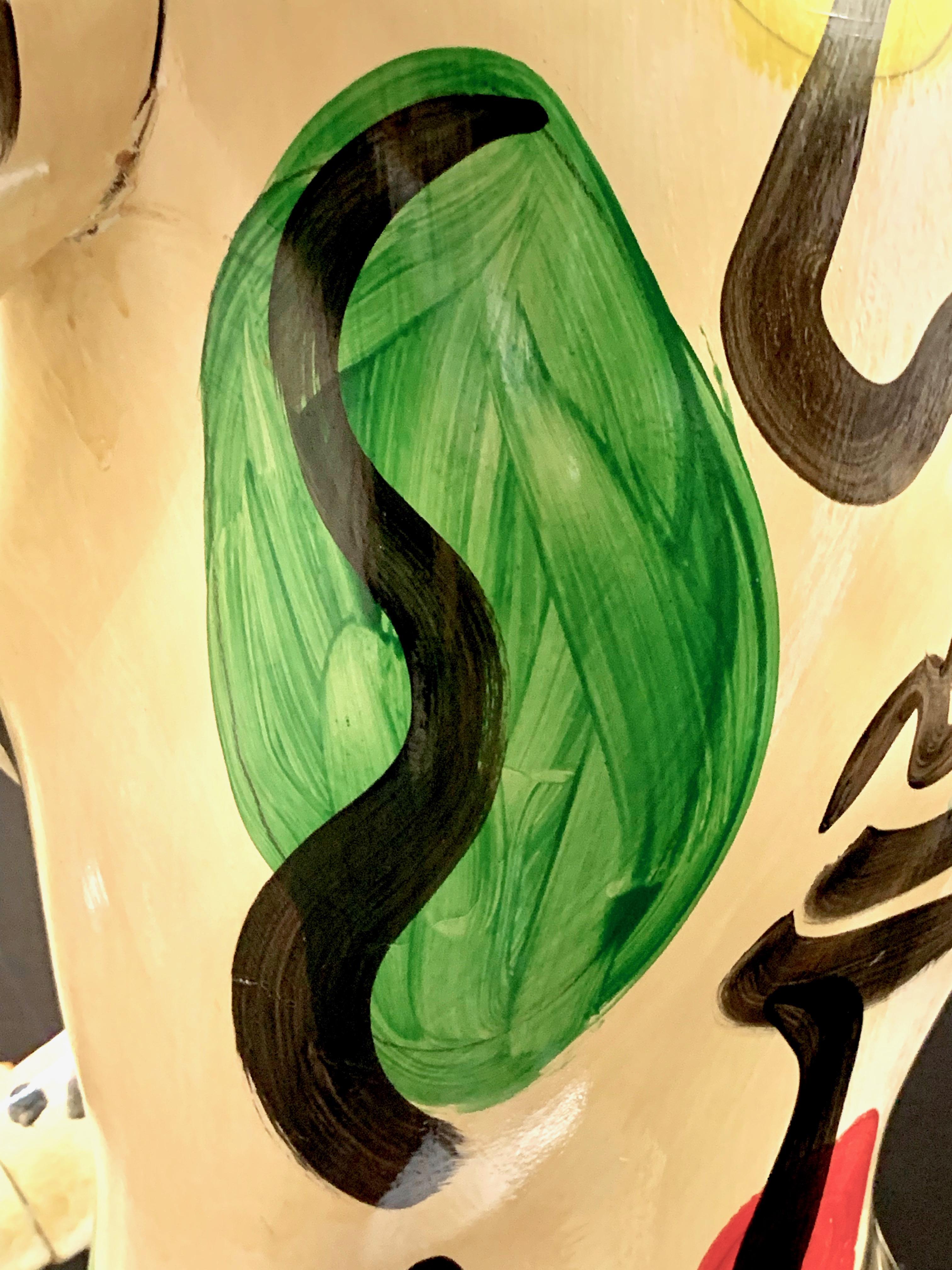 Torse à mannequin peint de Peter Keil, expressionniste abstrait en vente 4