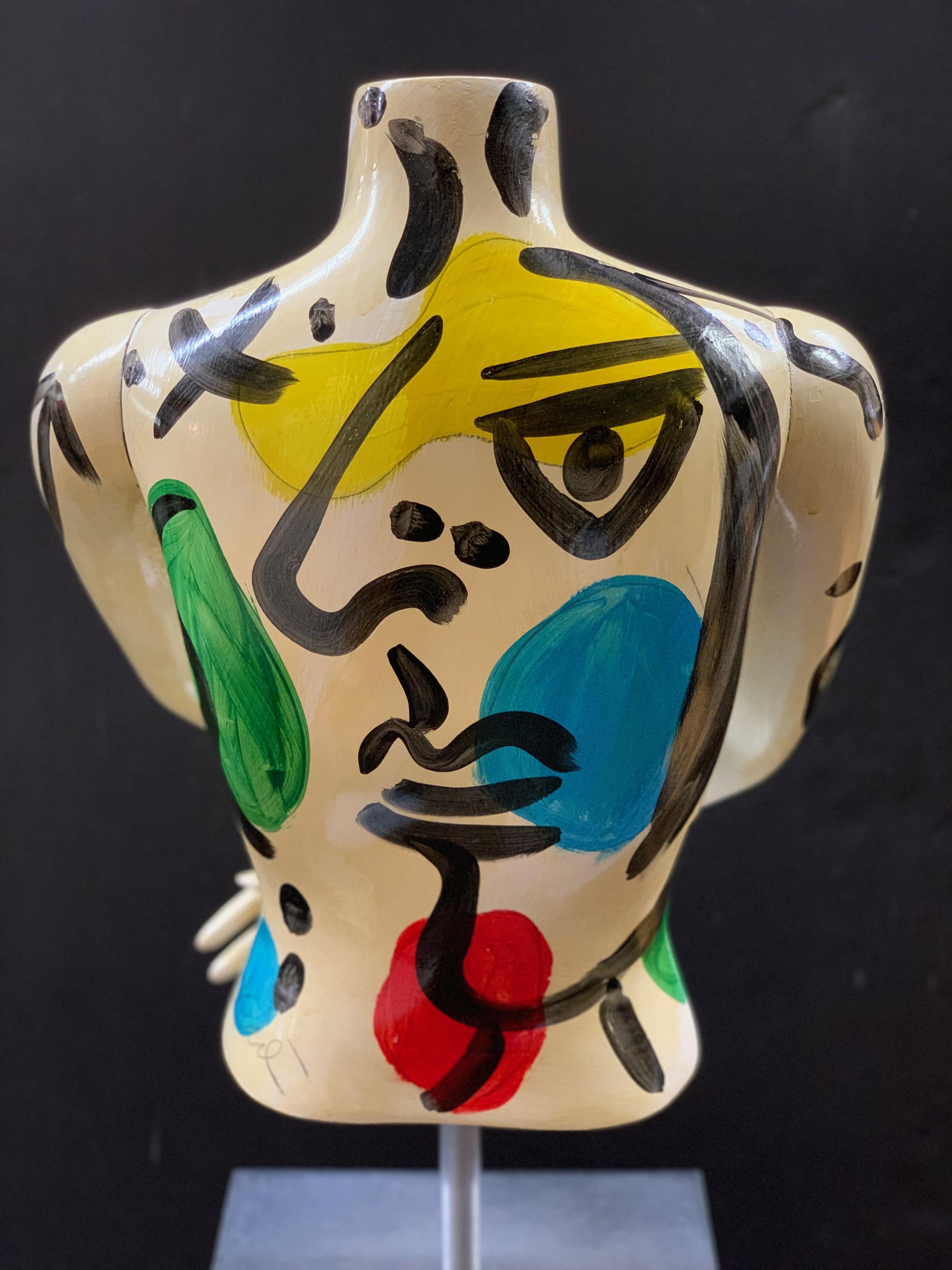 Torse à mannequin peint de Peter Keil, expressionniste abstrait Bon état - En vente à New York, NY