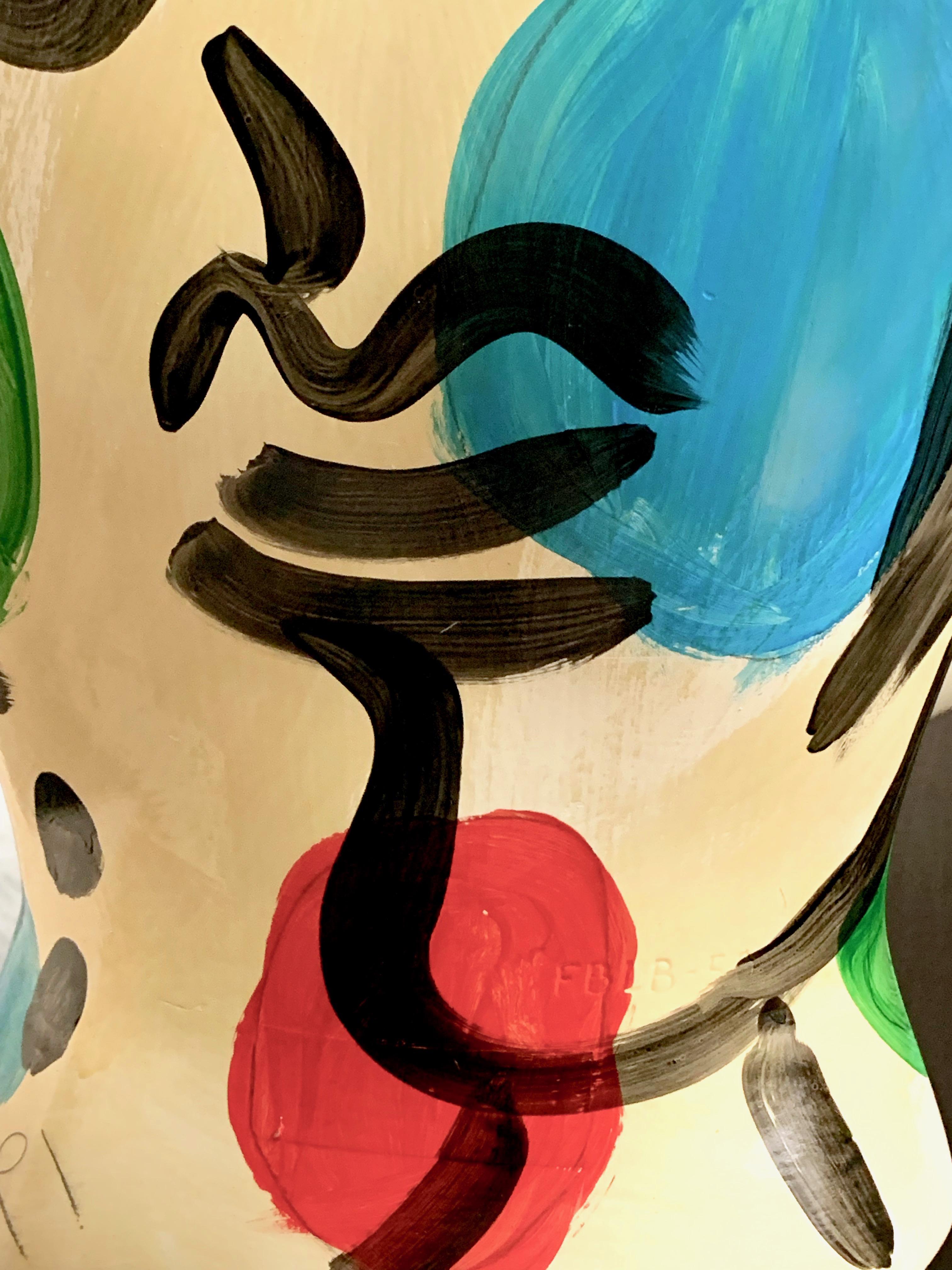 Torse à mannequin peint de Peter Keil, expressionniste abstrait en vente 1