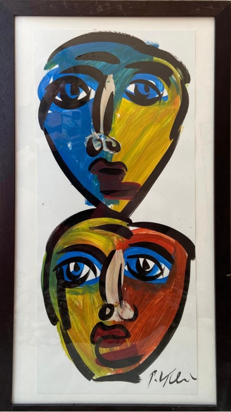Peter Keil Abstract Painting, Framed For Sale 2