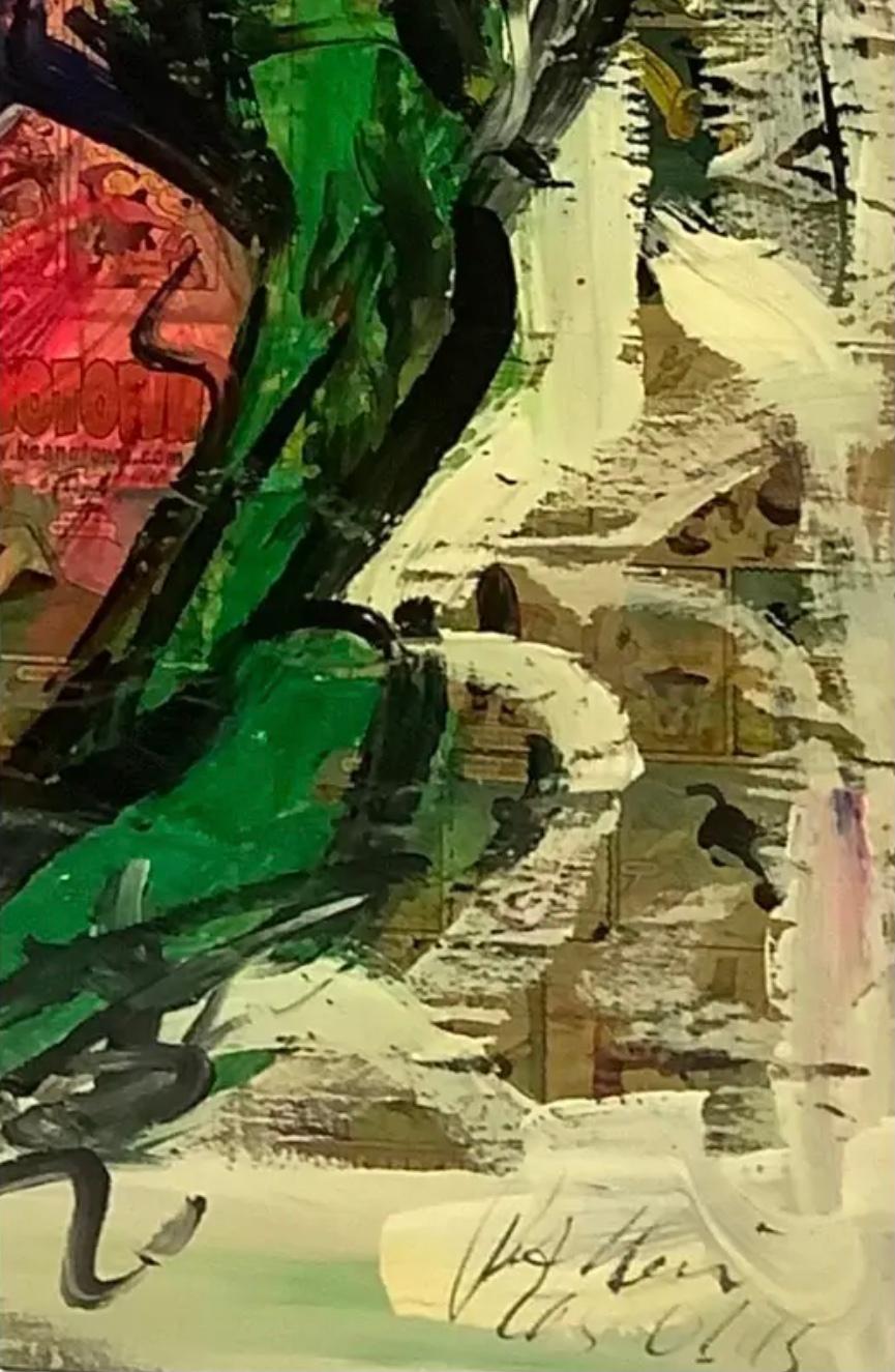 Mid-Century moderno Peter Keil Pittura astratta su tela in vendita