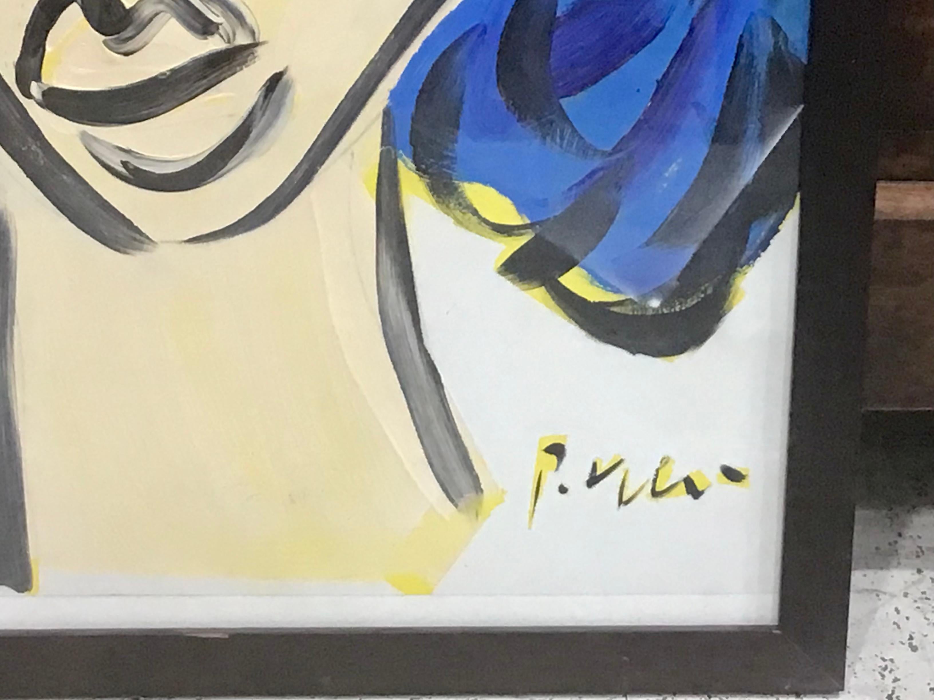 Peter Keil Abstract Portrait In Good Condition For Sale In Bradenton, FL