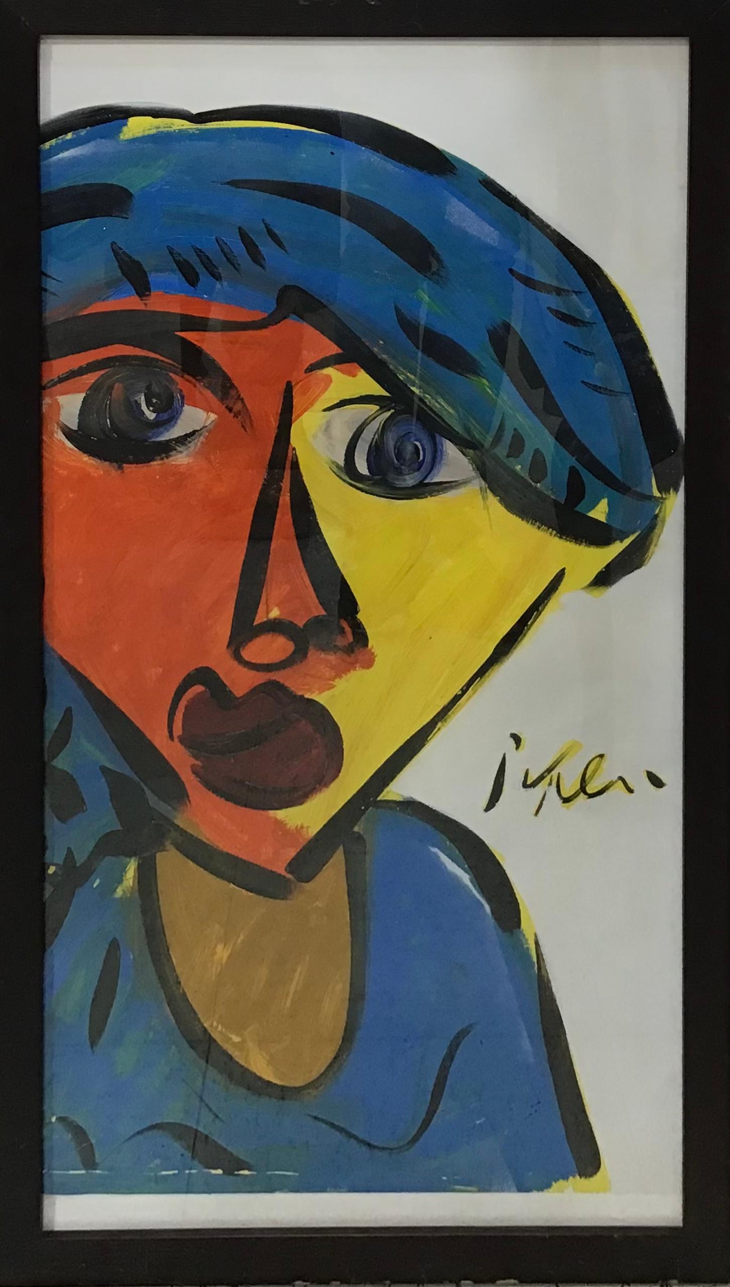 Paint Peter Keil Abstract Portrait For Sale