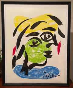 Paire de portraits abstraits de Peter Keil