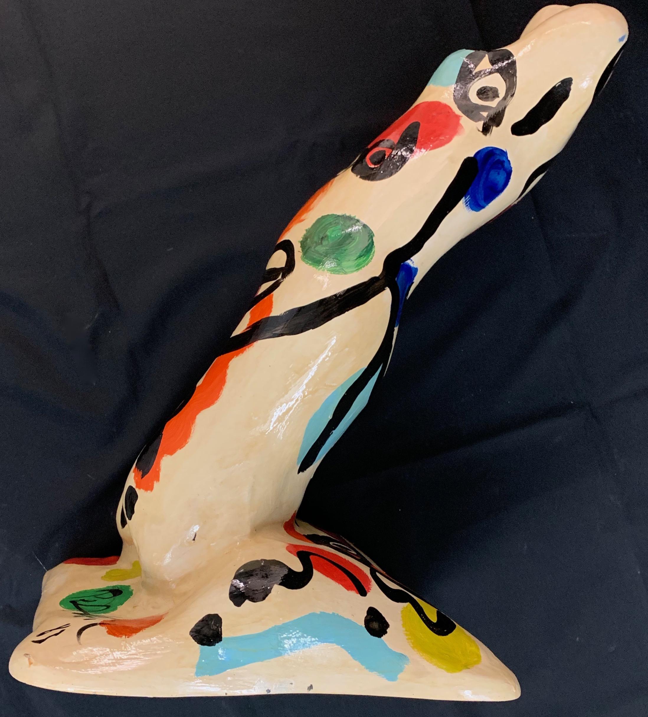 Peter Keil Expressionist Painted Fiberglass Sculpture 9