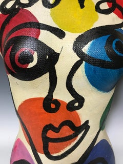 Peter Keil Expressionist Painted Mannequin Torso