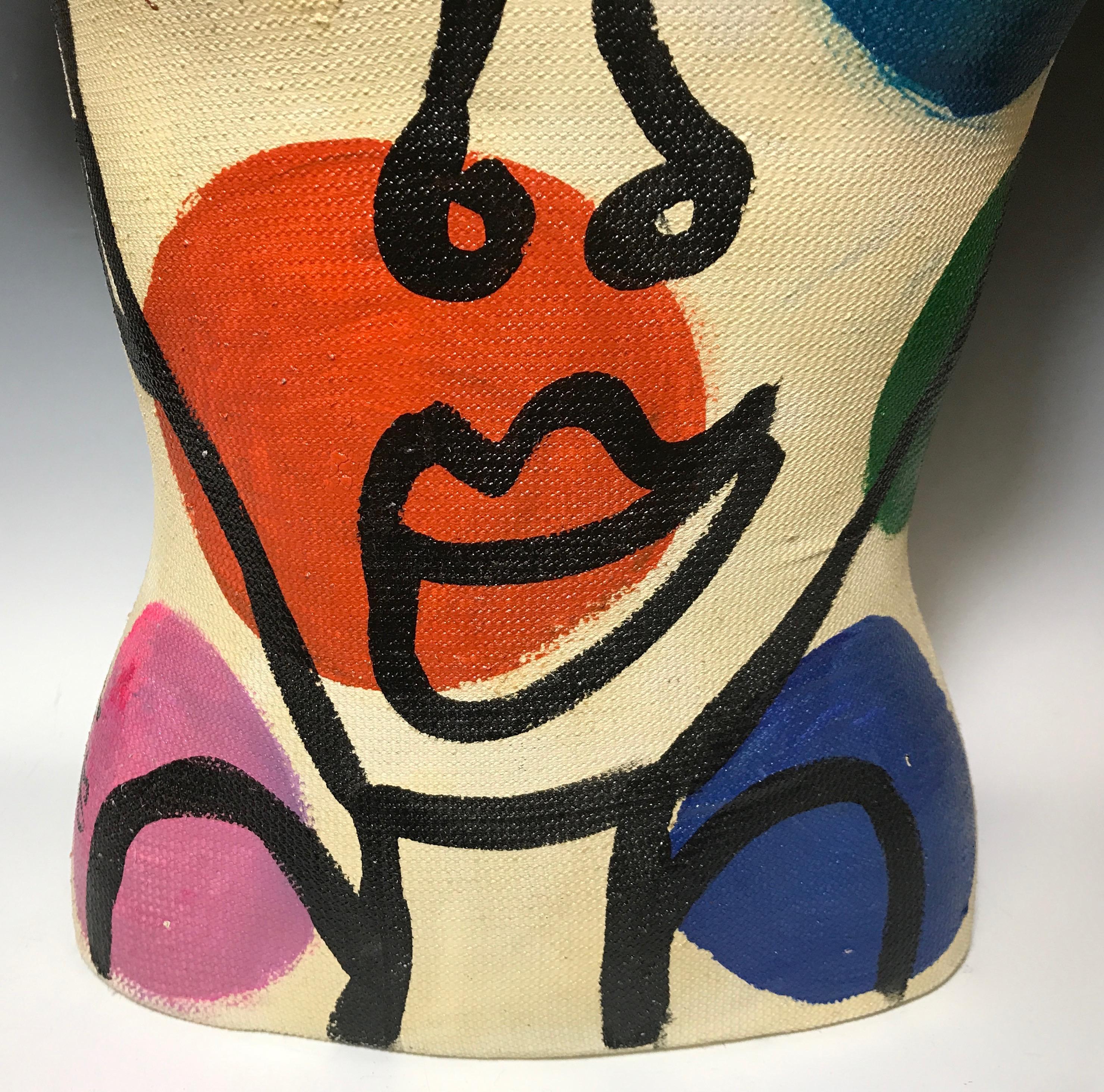 Peter Keil Expressionist Painted Mannequin Torso In Good Condition In New York, NY
