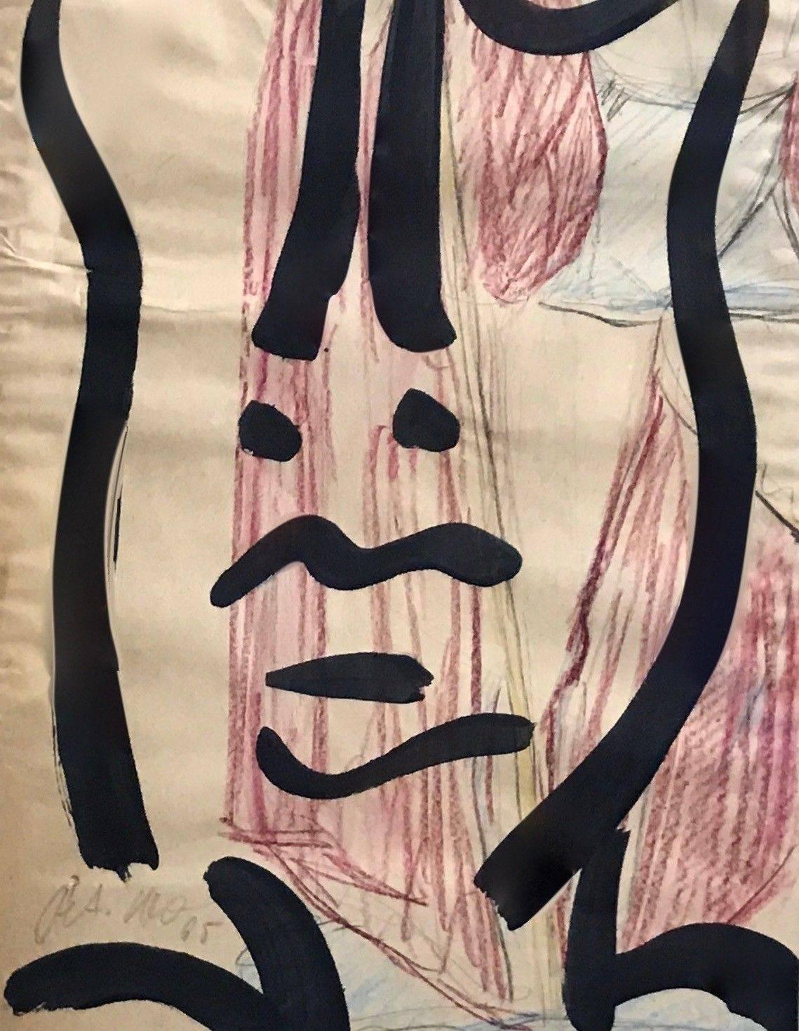 abstract face art