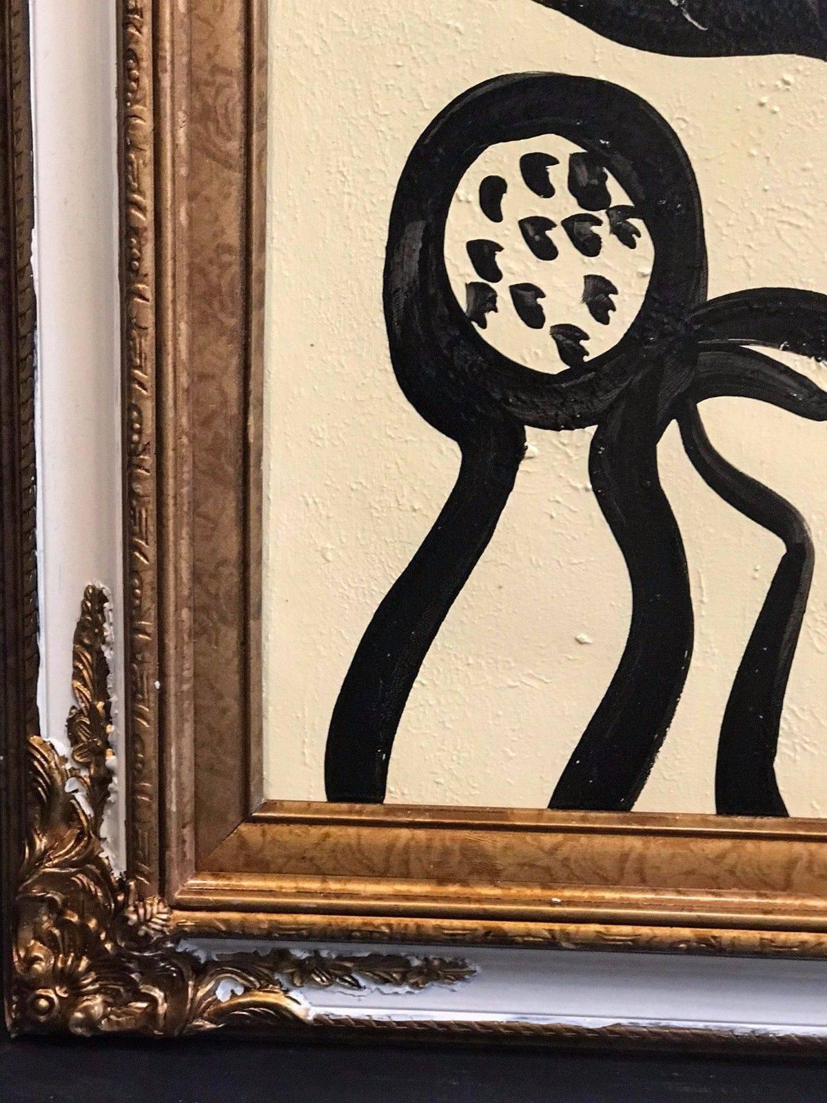 Peter Keil Öl auf Leinwand Gemälde 'Abstraktes Gesicht' im Zustand „Gut“ im Angebot in New York, NY