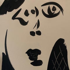 Retrato neutro abstracto de Peter Keil - Negro y fuego