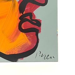 Pintura Retrato colorido sobre tabla de Peter Keil