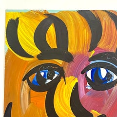 Ritratto colorato dipinto su tavola da Peter Keil