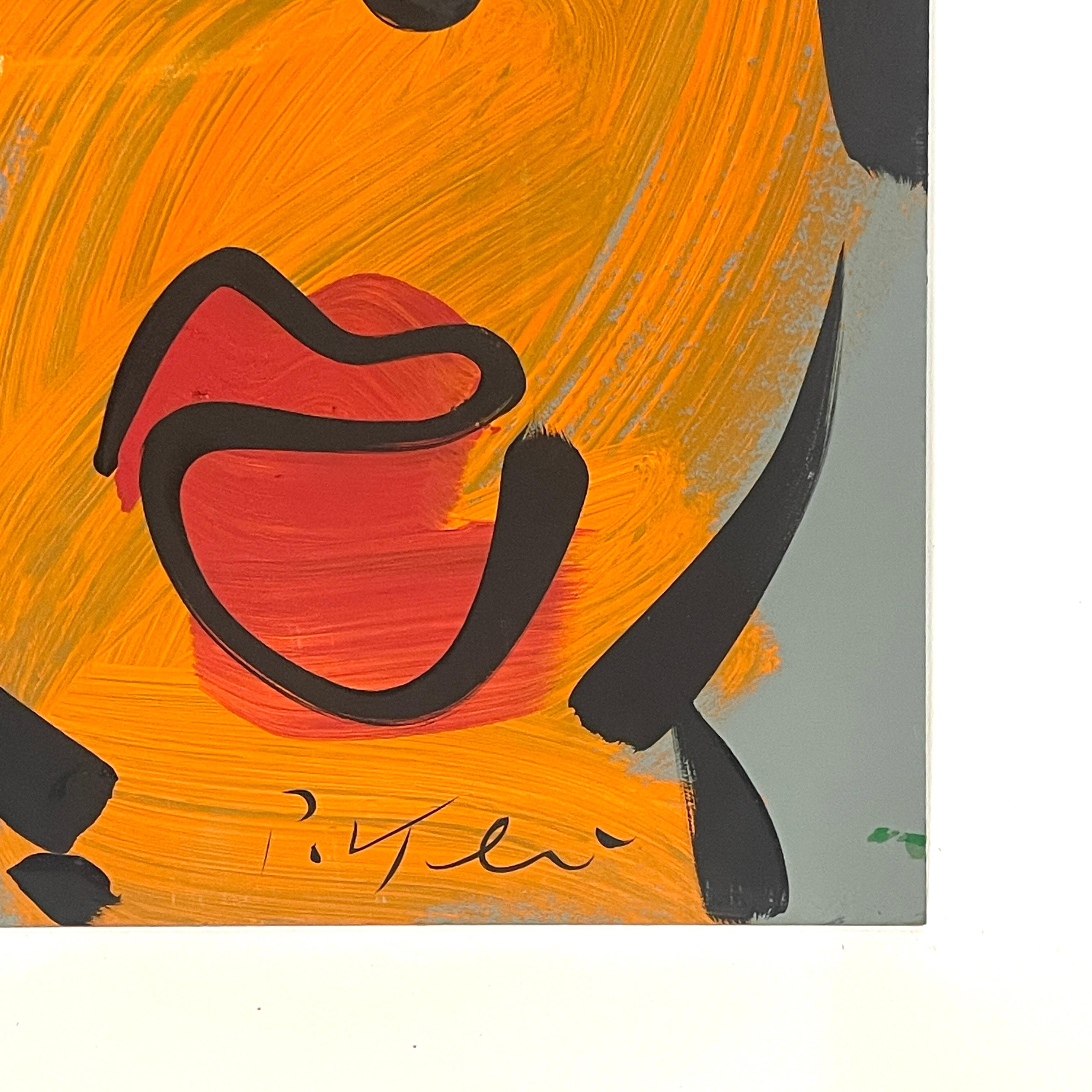 Peinture de portrait colorée sur panneau de Peter Keil en vente 2