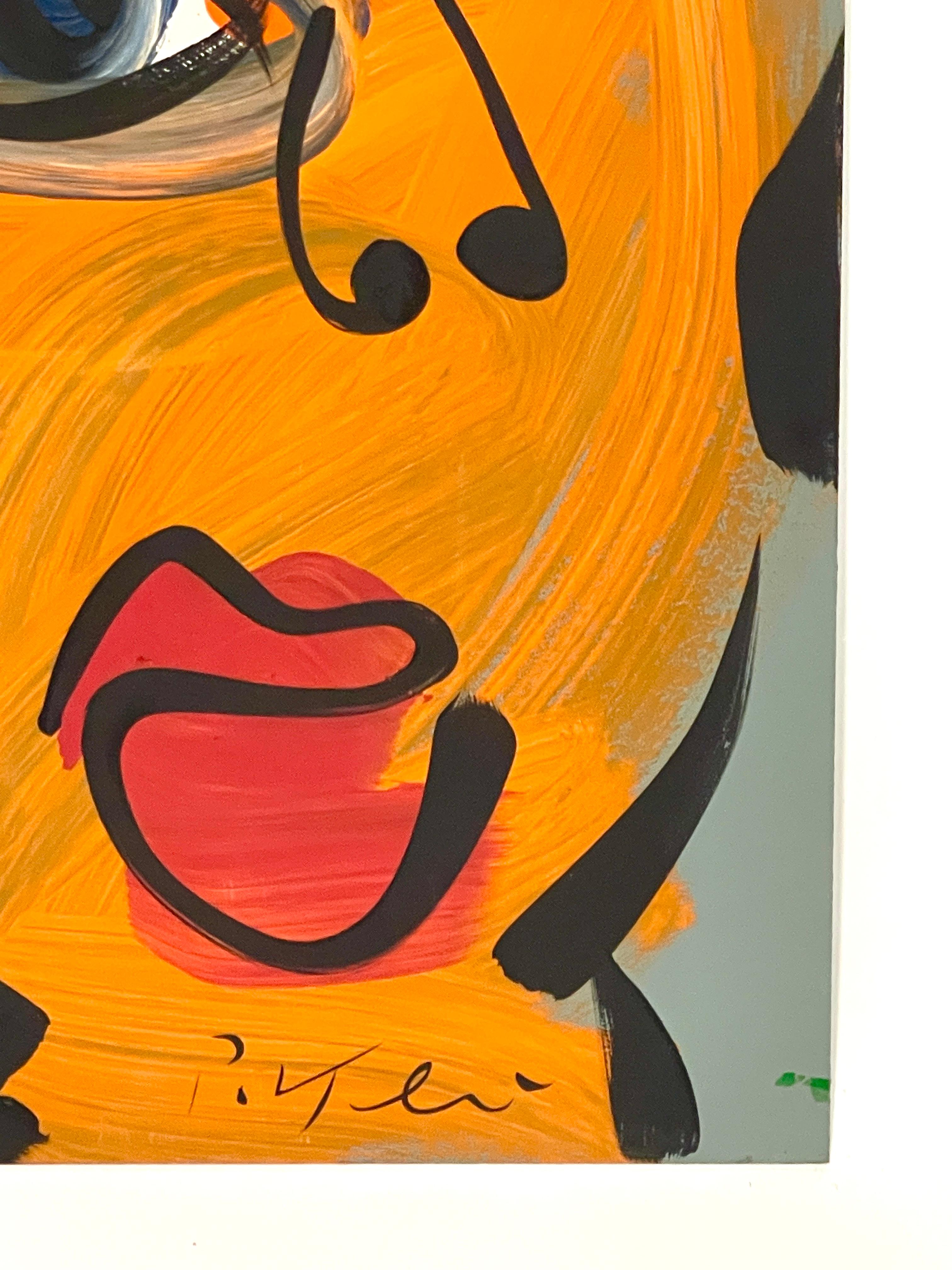 Peinture de portrait colorée sur panneau de Peter Keil en vente 4