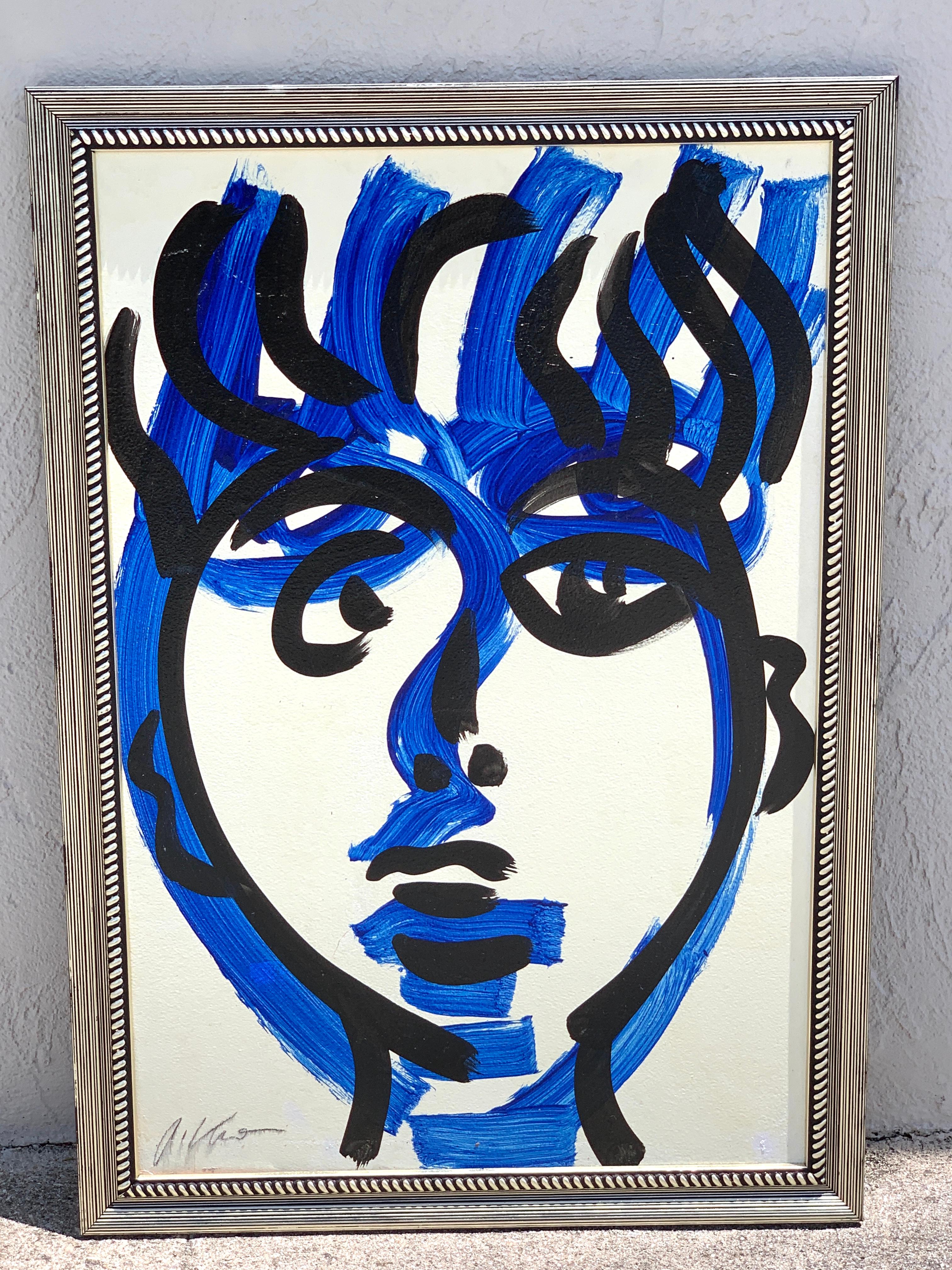 Peter Keil, Portrait of a Man, Blue Period  6