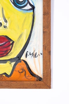 Porträt von Peter Keil, rustikaler Holzrahmen von Peter Robert Keil