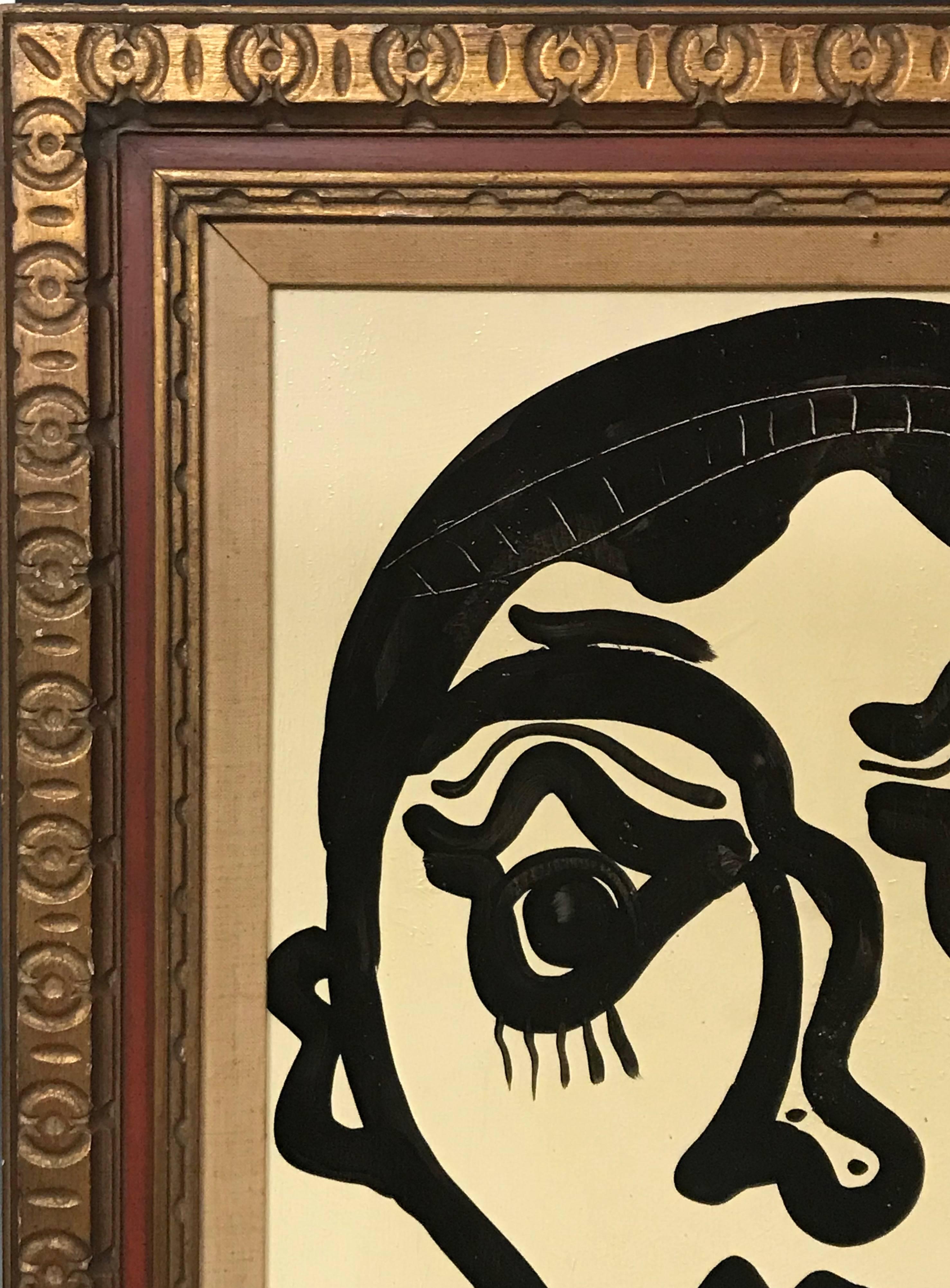 Signiertes expressionistisches Ölgemälde „Lady from New York“, Peter Keil im Angebot 4
