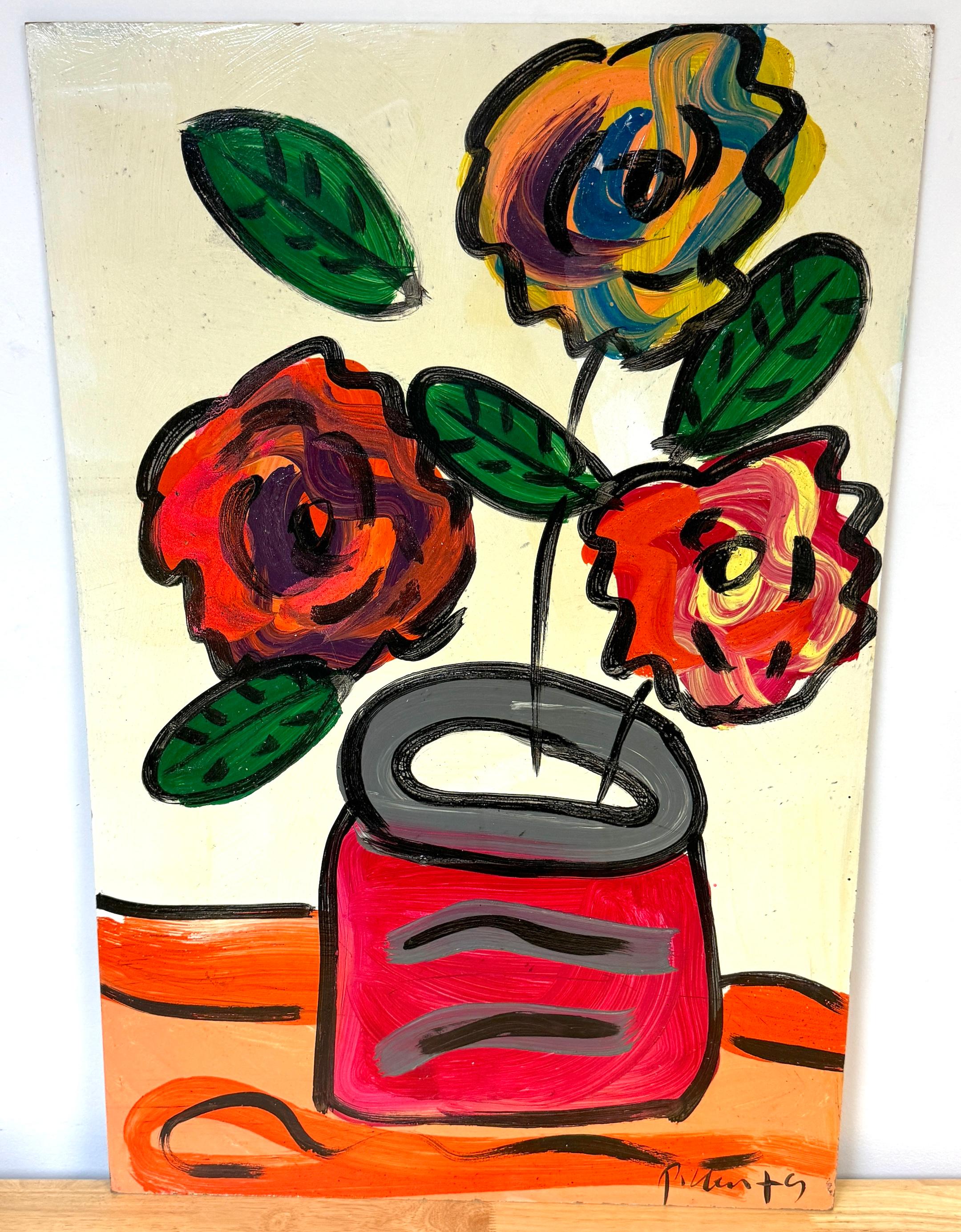 Stillleben mit Blumen von Peter Keil, Berlin, 1970er Jahre (Moderne)