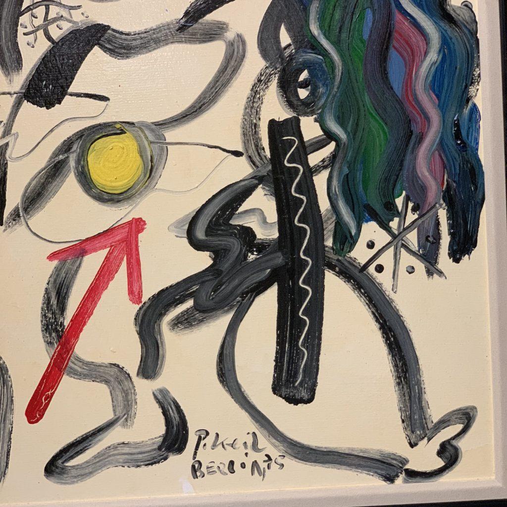 Expressionniste Peinture à l'huile de portrait expressionniste abstrait « Le cheval » de Peter Keil en vente