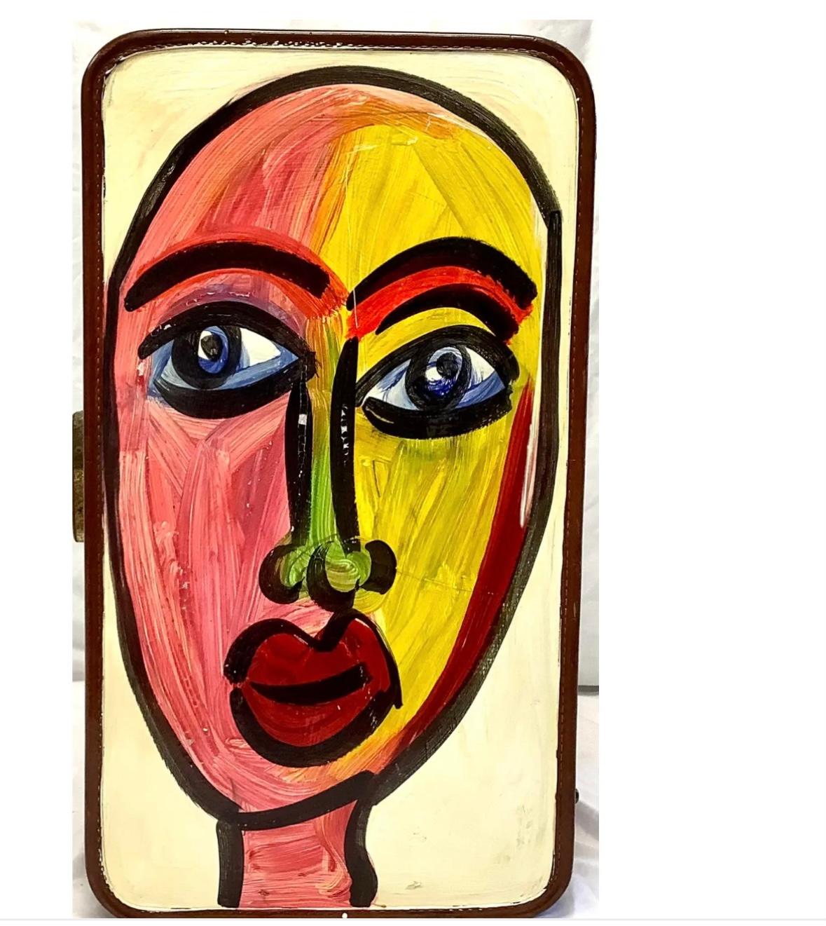 Art nouveau Peinture à l'huile - valise de voyage Peter Keil en vente