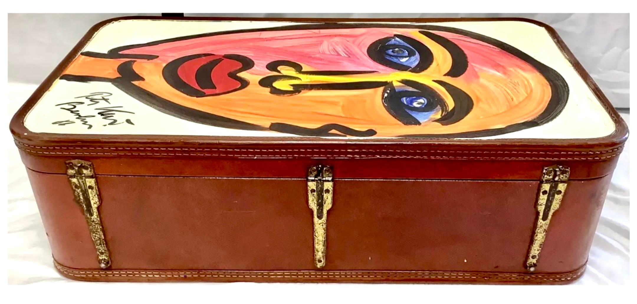 20ième siècle Peinture à l'huile - valise de voyage Peter Keil en vente