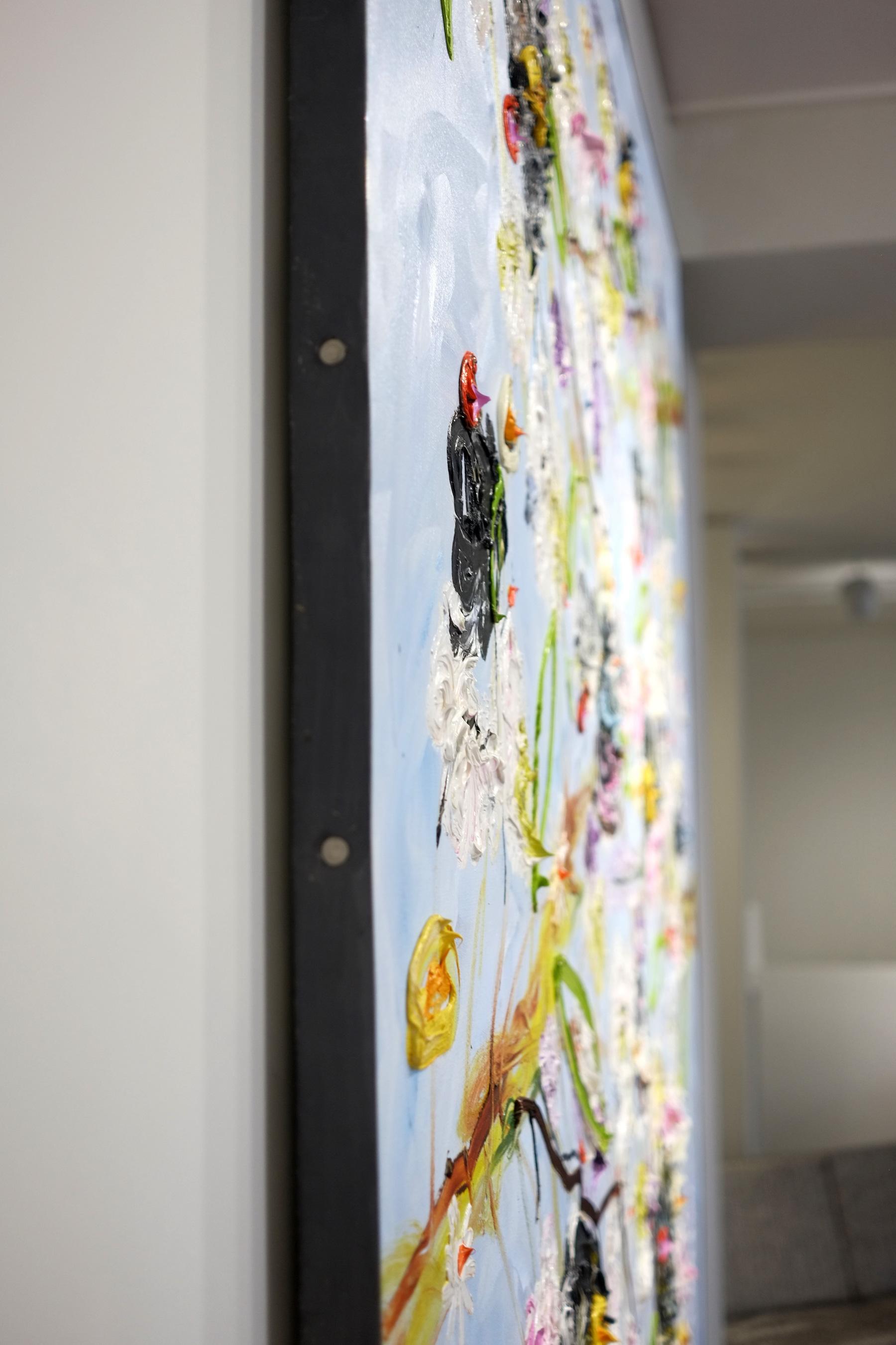 «lik over blik », peinture de Peter Keizer (67 x67 pouces), 2022 2