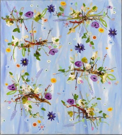 Peinture à l'huile contemporaine sur toile - Peter Keizer - Fleurs, Nature