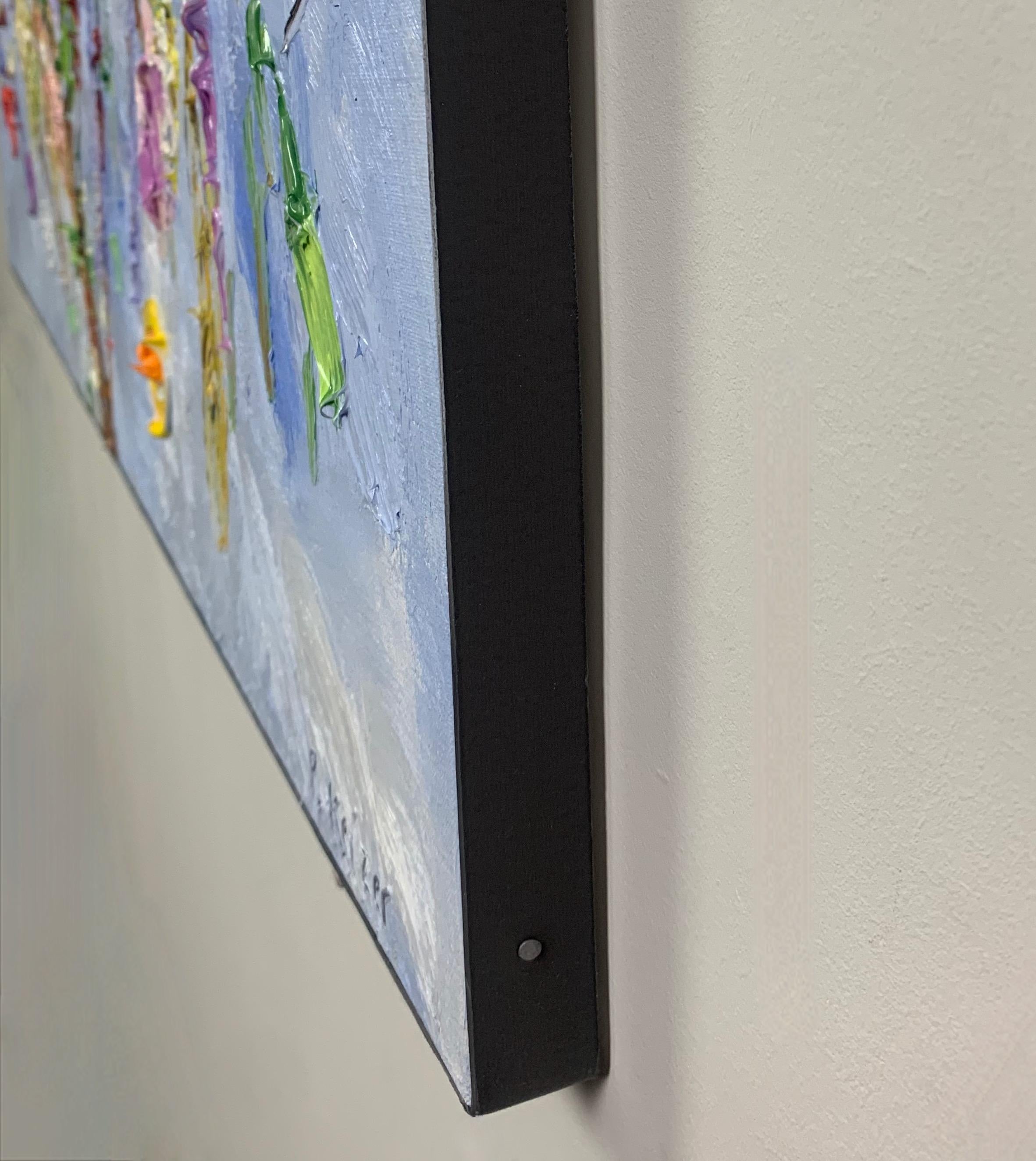 „From the fields“, Ölgemälde auf Leinwand, von Peter Keizer (47 x 47