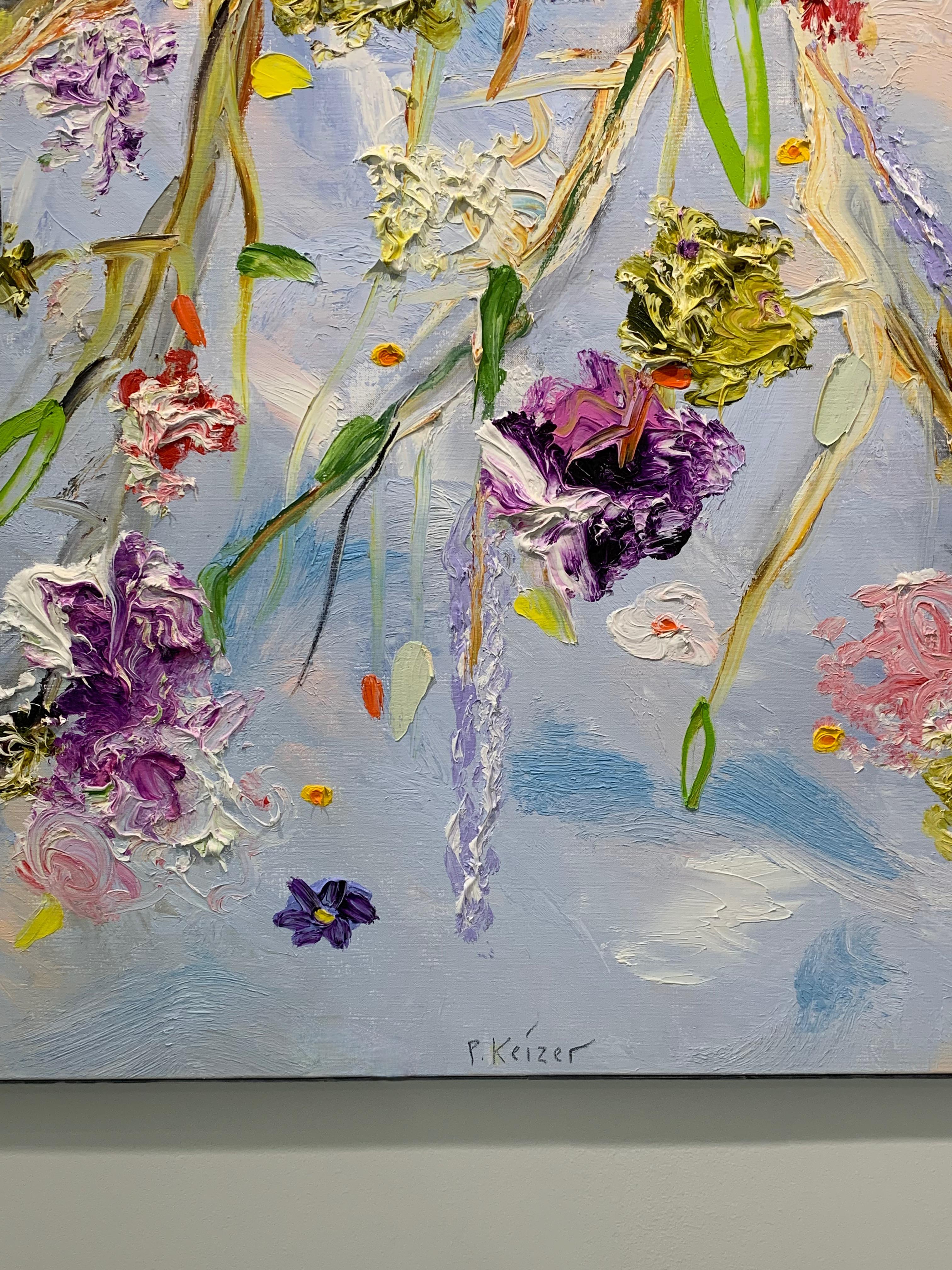 « If I could fly », peinture à l'huile sur toile de Peter Keizer (57 x 65 cm), 2019 en vente 7