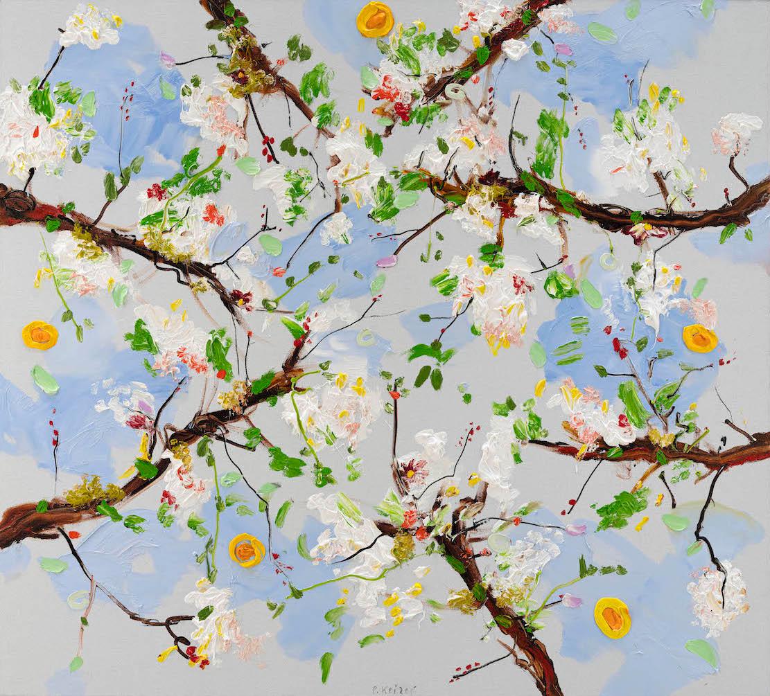 Peter Keizer "On top of it", painting by Peter Keizer (44x49in), 2022