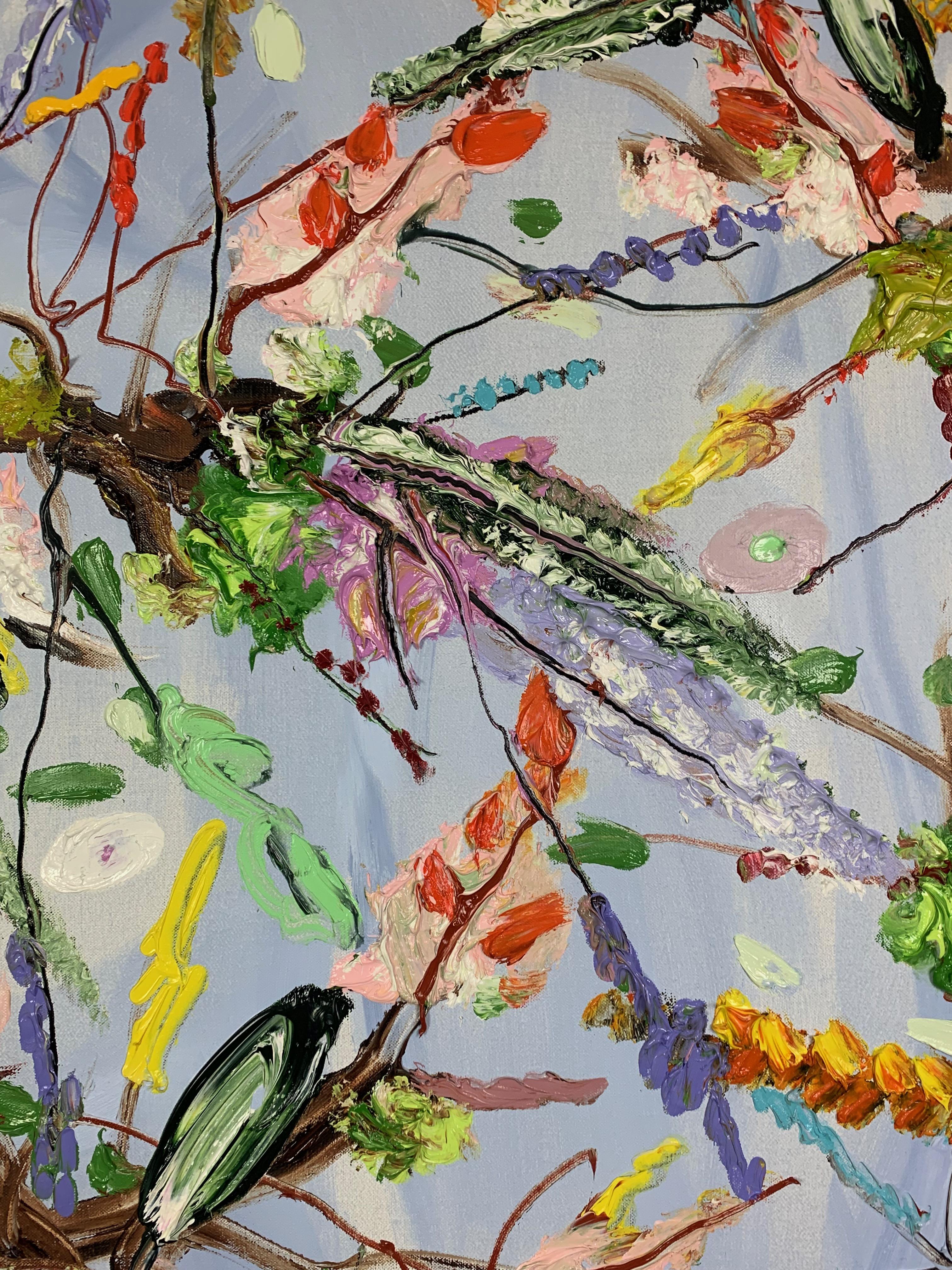 «Passing the treeline », peinture à l'huile sur toile de Peter Keizer (36 x 40 po), 2023 en vente 3