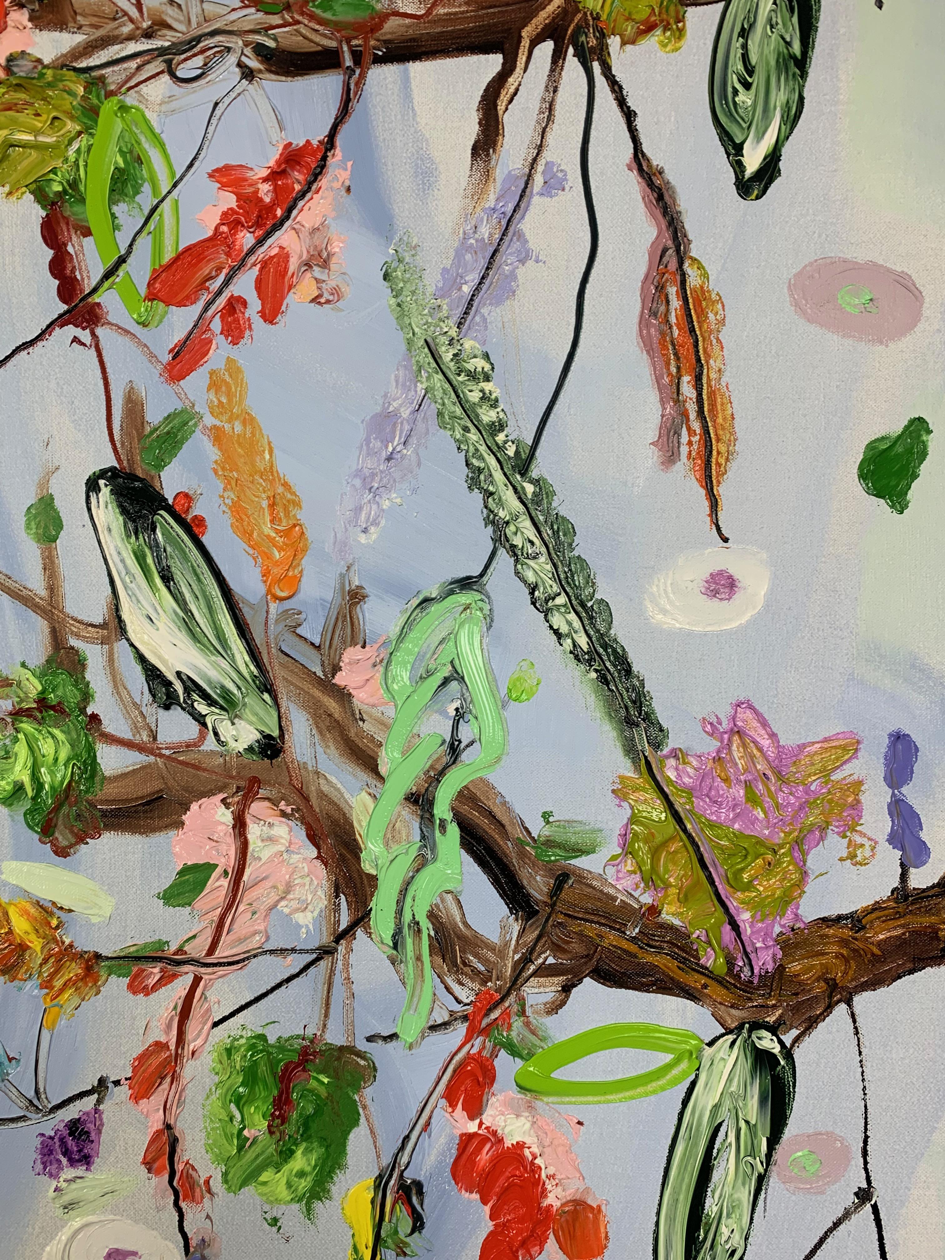 «Passing the treeline », peinture à l'huile sur toile de Peter Keizer (36 x 40 po), 2023 en vente 4