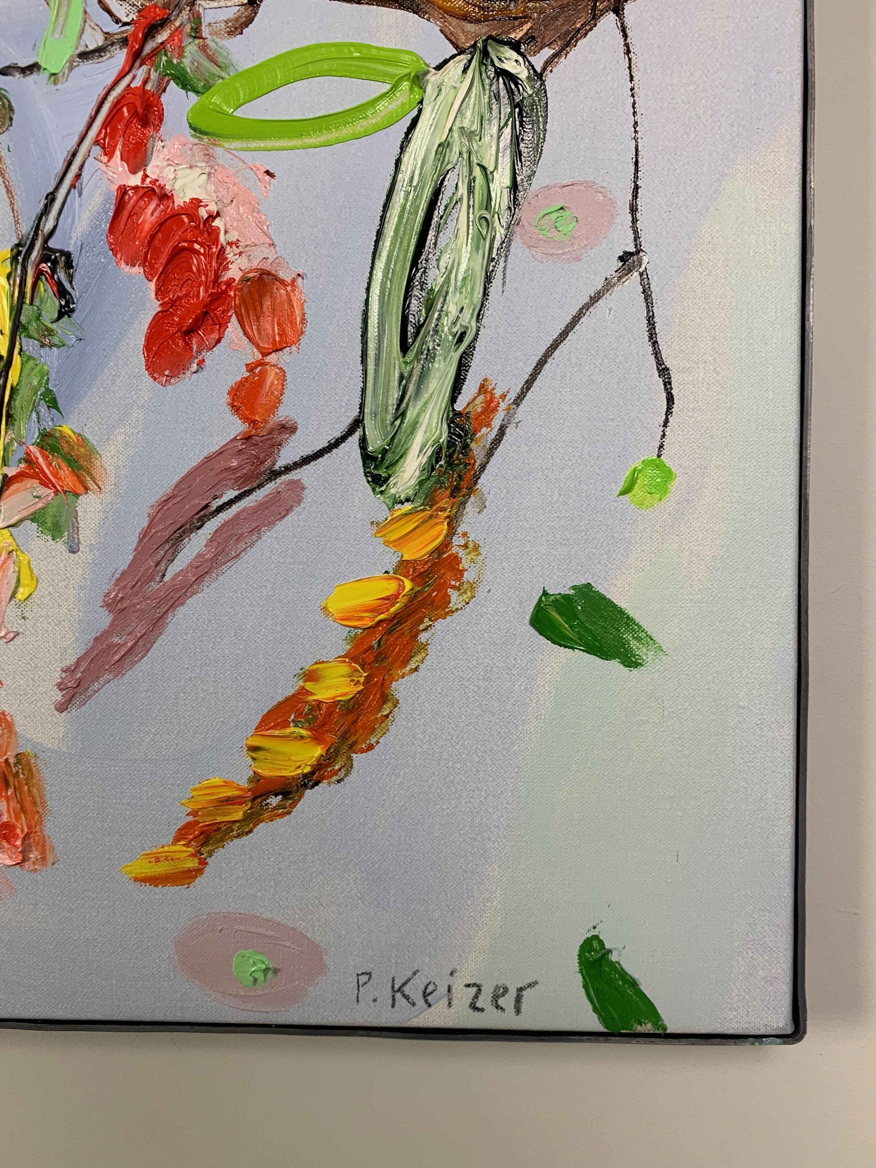 «Passing the treeline », peinture à l'huile sur toile de Peter Keizer (36 x 40 po), 2023 en vente 7