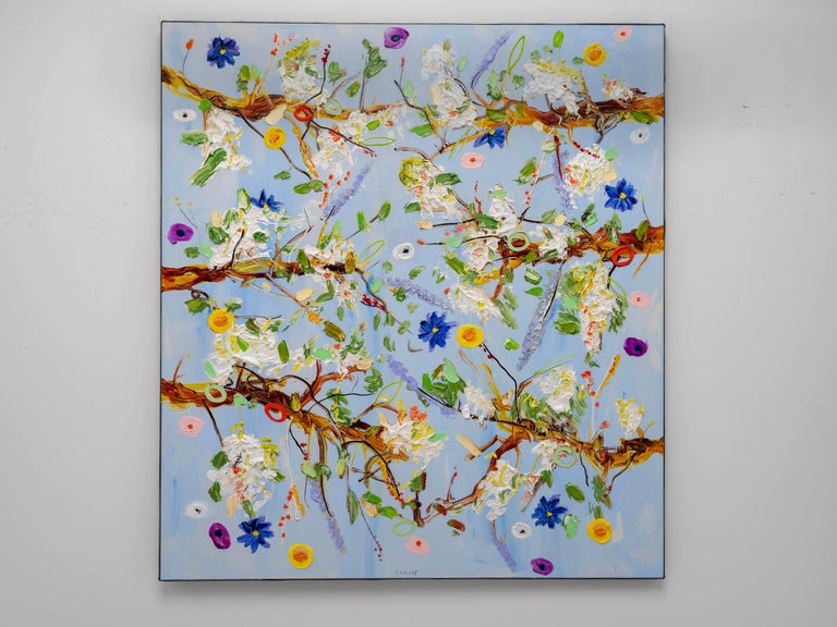 Peter Keizer - Peinture à l'huile sur toile « Rustling Branches » de ...