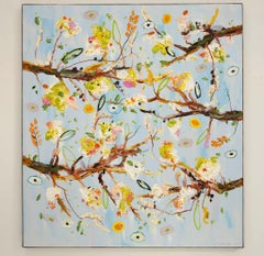"Time circles" oil painting on canvas, by Peter Keizer ("49 x 44"), 2024