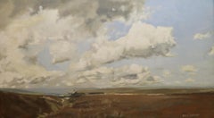 Belle peinture à l'huile anglaise originale de la fin du 20e siècle - NYRKSHIRE MOORS LANDSCAPE