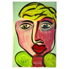 Peter Kiel Abstract Painting on Board