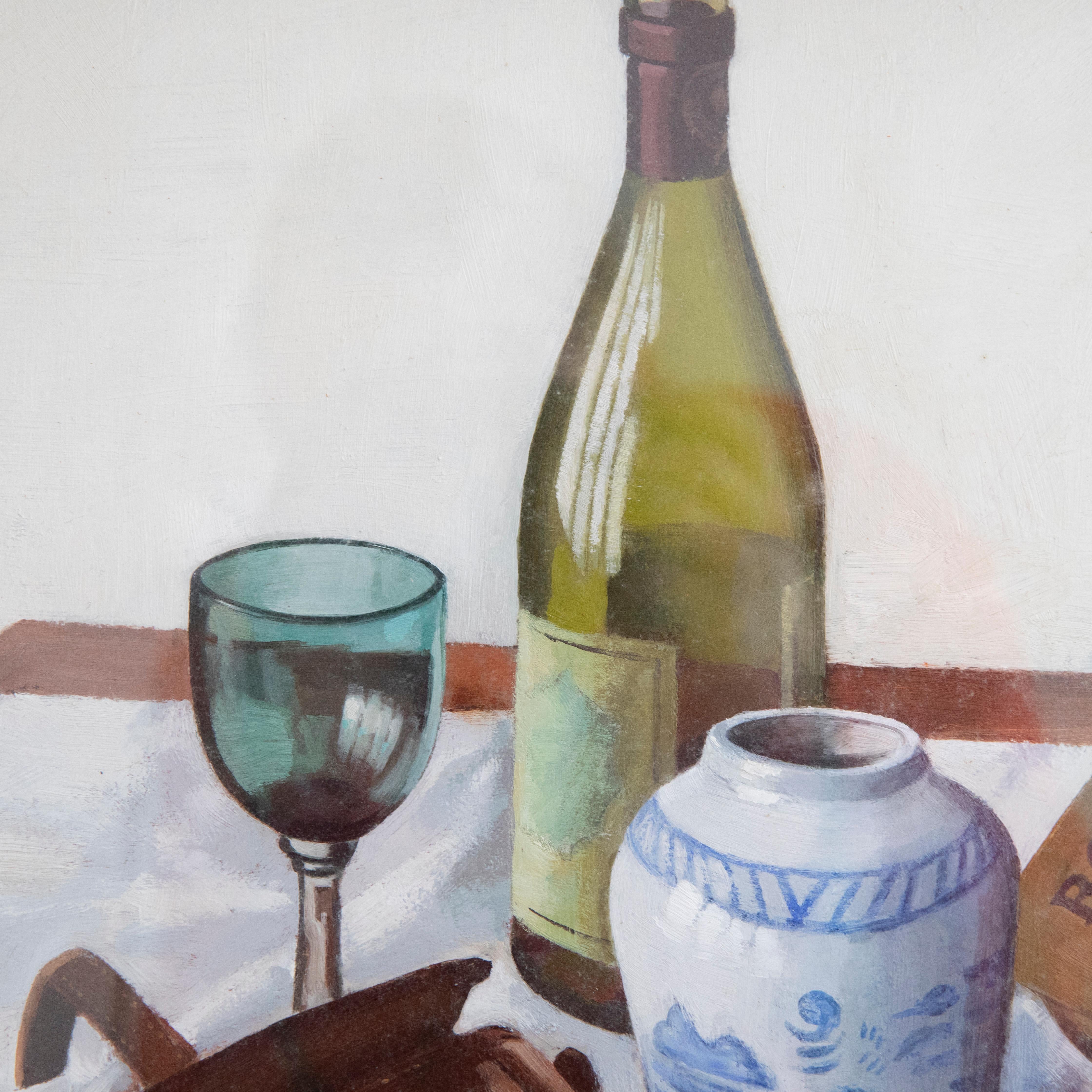 Peter Kirley (b.1948) - 1986 Oil, Rosetti and Wine For Sale 2