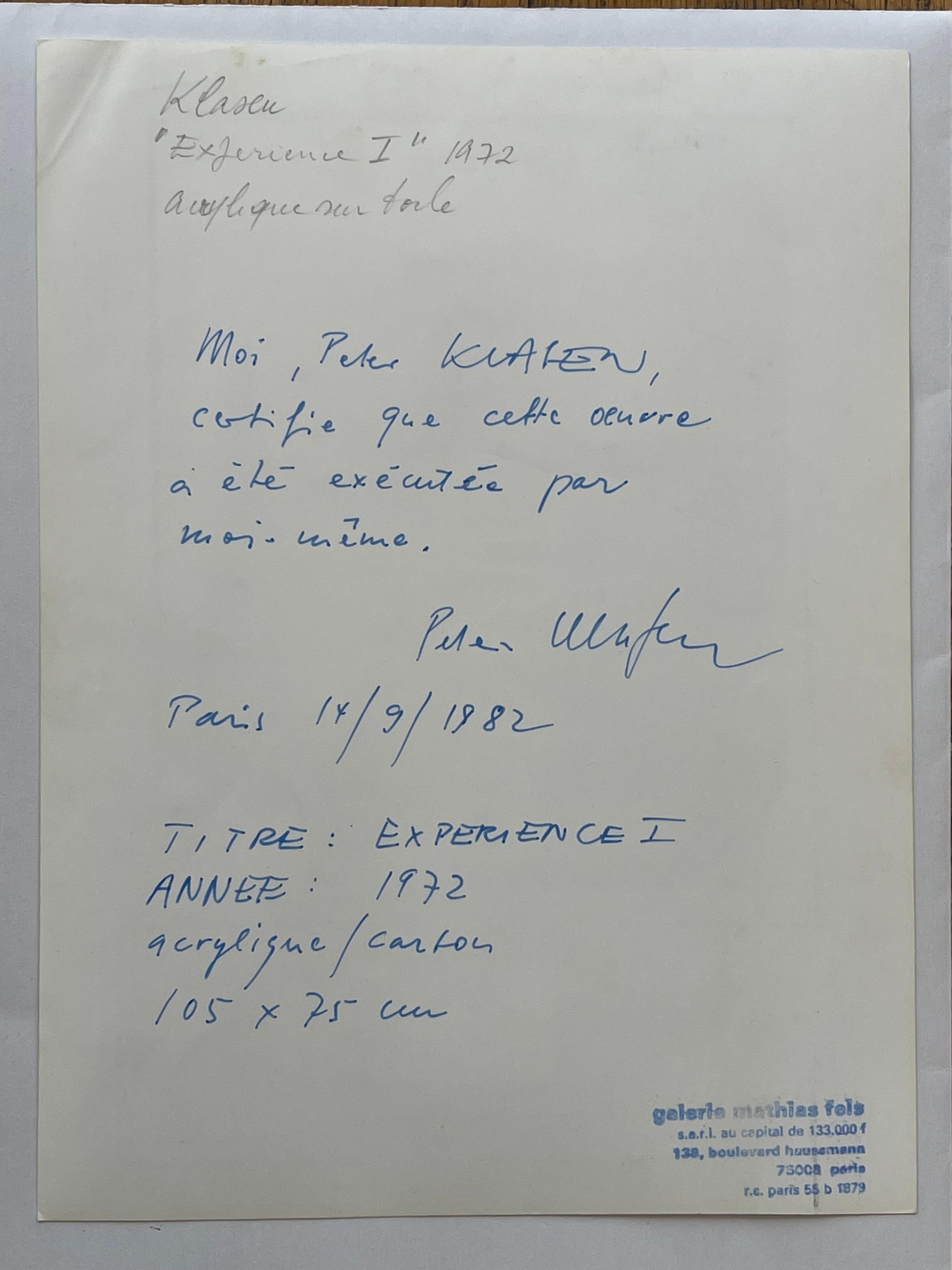 Peter KLASEN (1935-…) , 