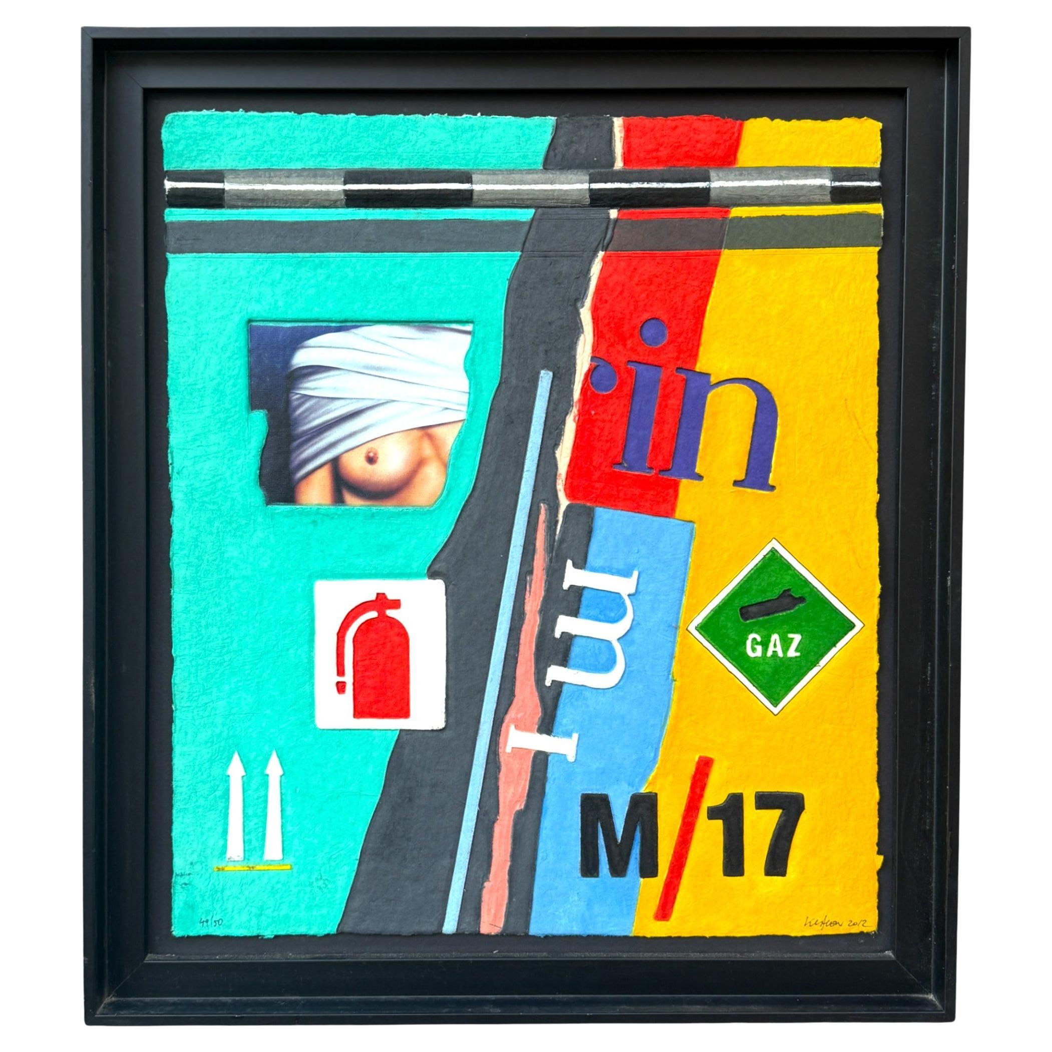Peter Klasen, "Gaz", Original-Aquaprint, Signiert, nummeriert 101/150, 2012 im Angebot