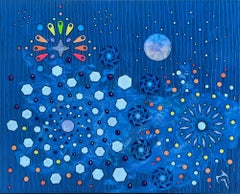 "Symphony in Four Movements - I - Genesis", Abstract, Mixed Media Painting