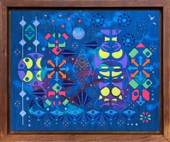 "Sinfonie in vier Sätzen - III - Confict", Abstrakt, Gemälde in Mischtechnik