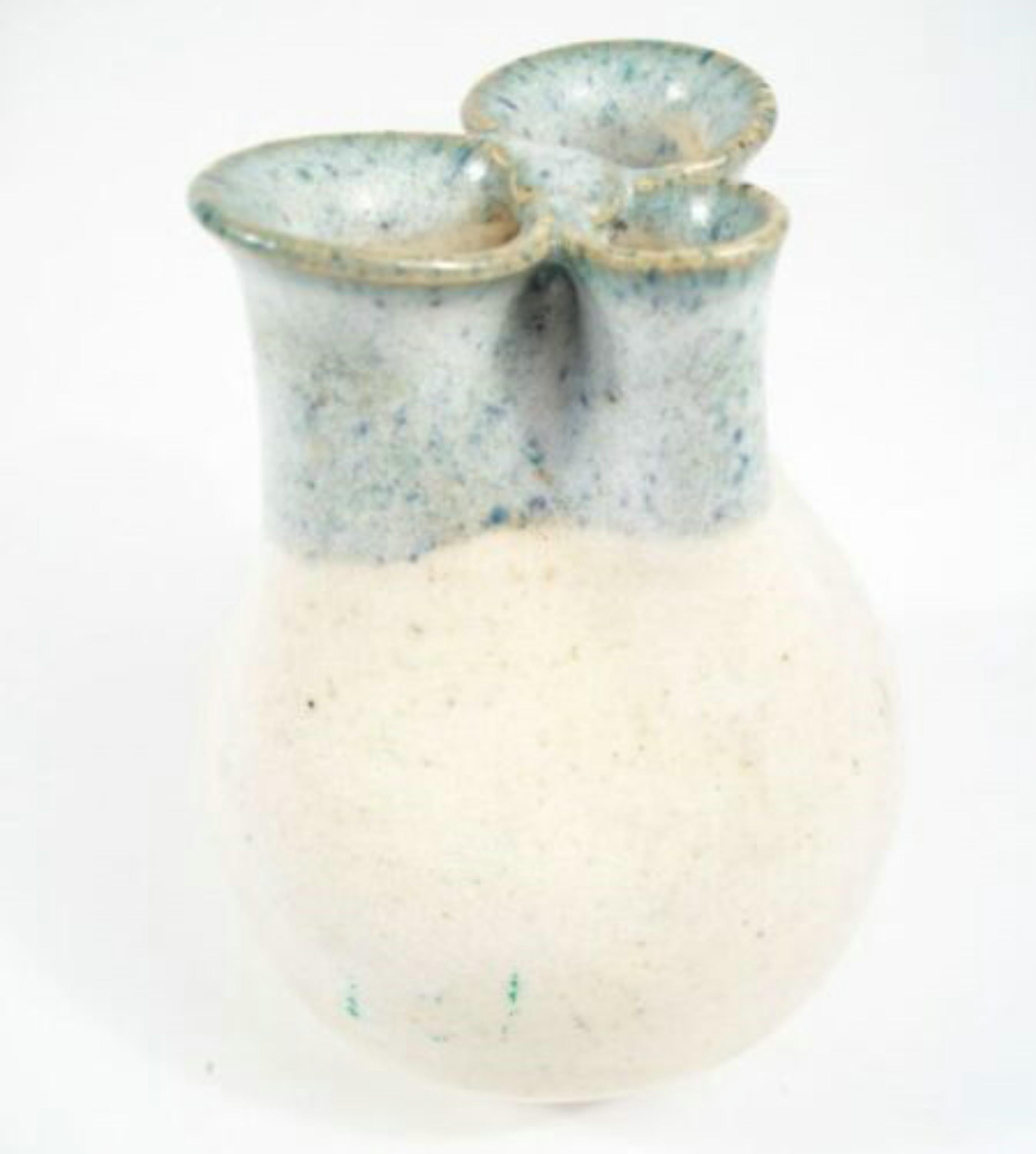 Mid-Century Modern Vase à bourgeons en poterie d'atelier du milieu du siècle dernier de Peter Knudstrup, danois/canadien, vers 1970 en vente