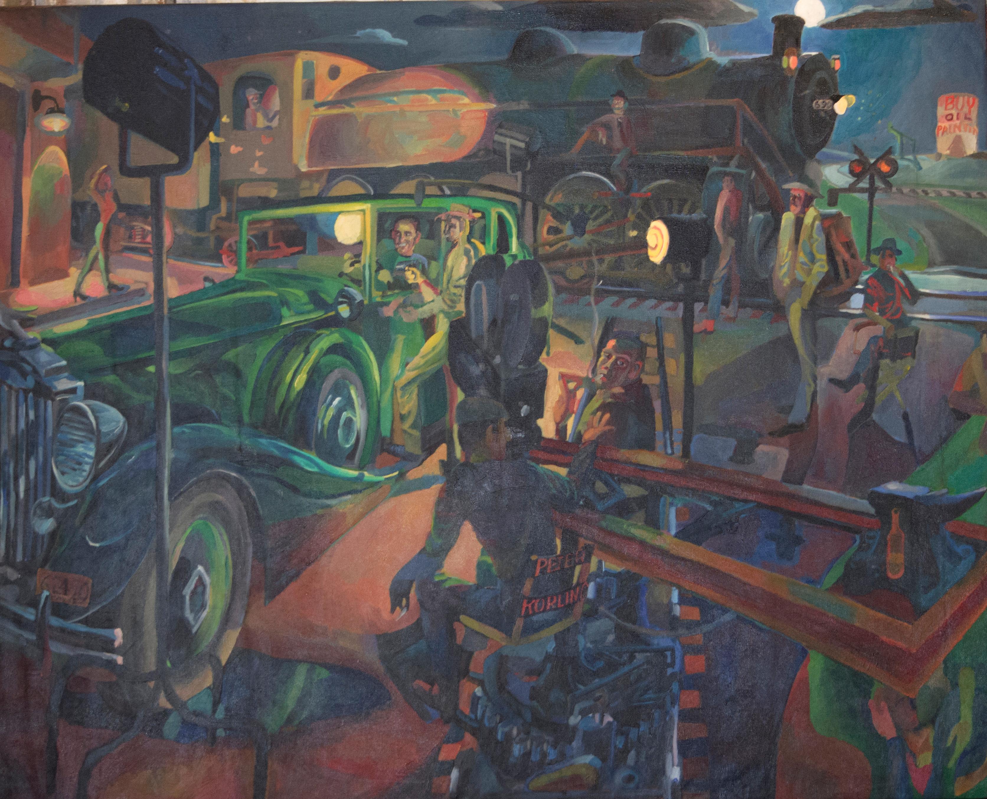 Figurative Painting di Peter Korling - Film in movimento