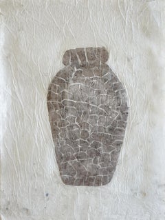 "365 Urns", Peter Kramer (2021-22) Mixed technique on tissue paper, 50 x 33 cm