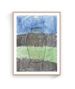 "365 Vessels", Mixed technique on tissue white paper, Abstract, 50 x 33 cm