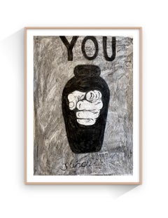 "365 Recipientes", Técnica mixta sobre papel blanco de seda, Jódete, Brutalismo