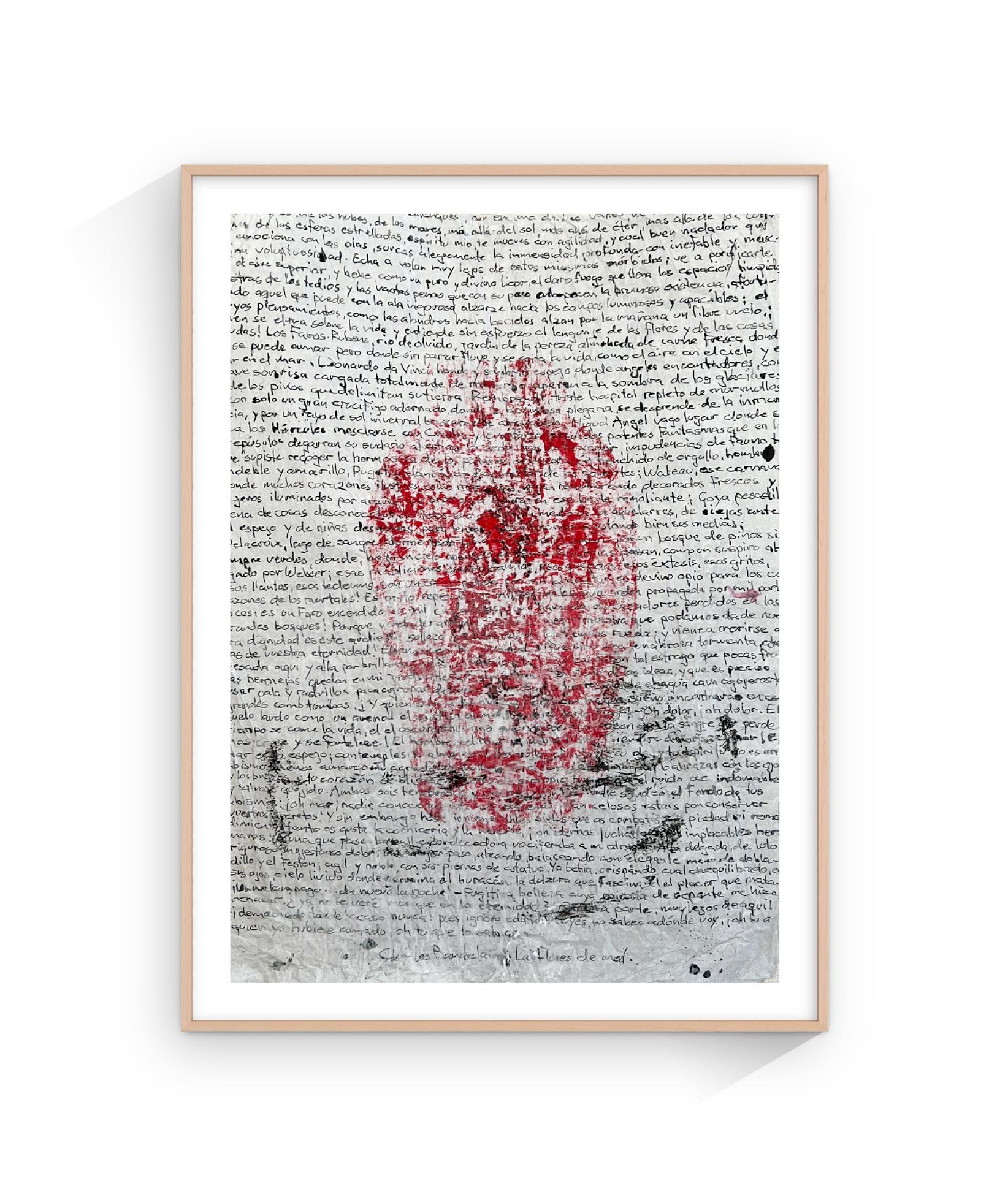 „365 Gefäße“, Mischtechnik auf weißem Seidenpapier, minimalistisch, 50 x 33 cm (Postmoderne), Mixed Media Art, von Peter Kramer