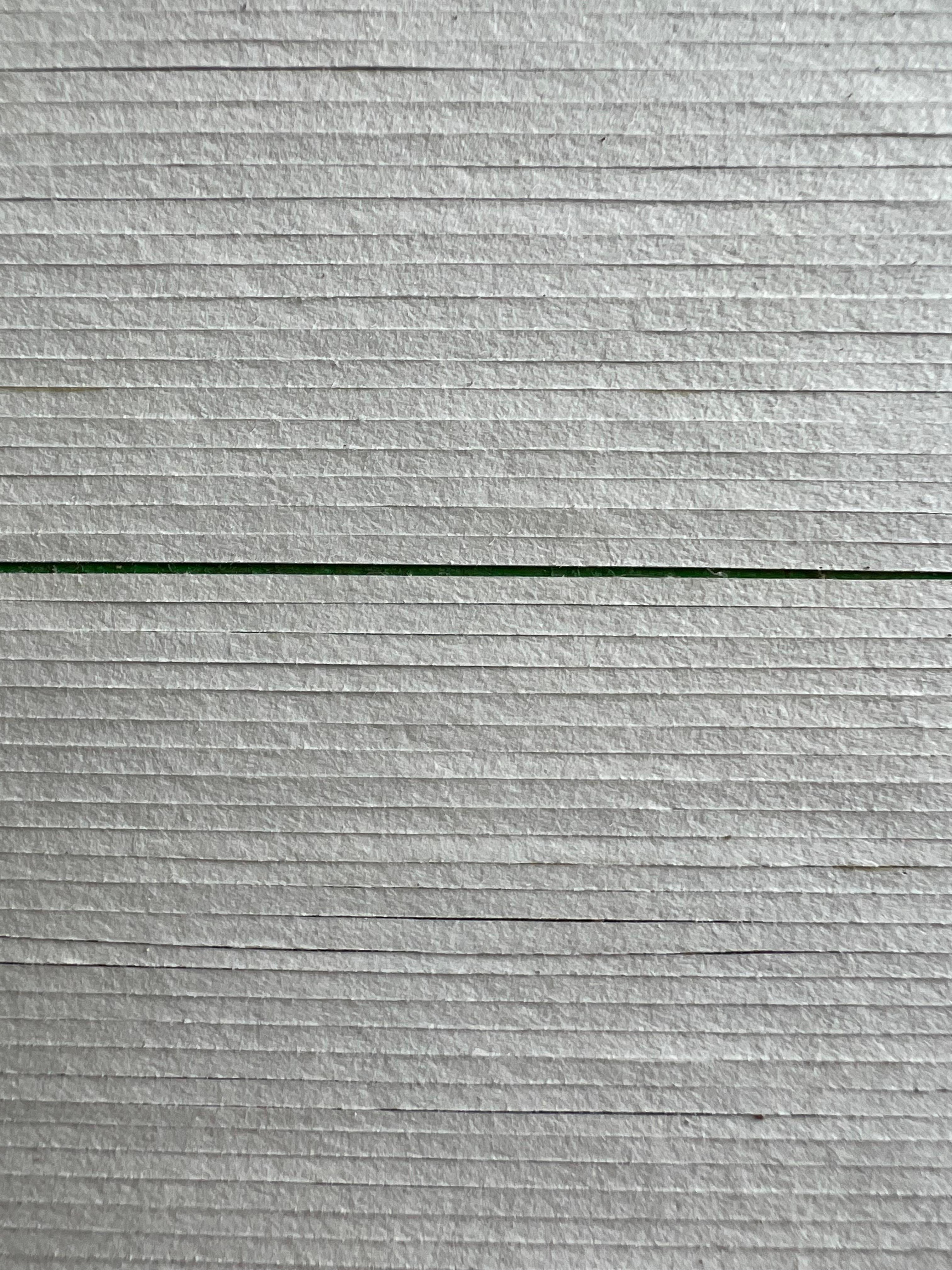 Large painting made of hundreds of tiny strips of paper, minimalism, white  For Sale 6