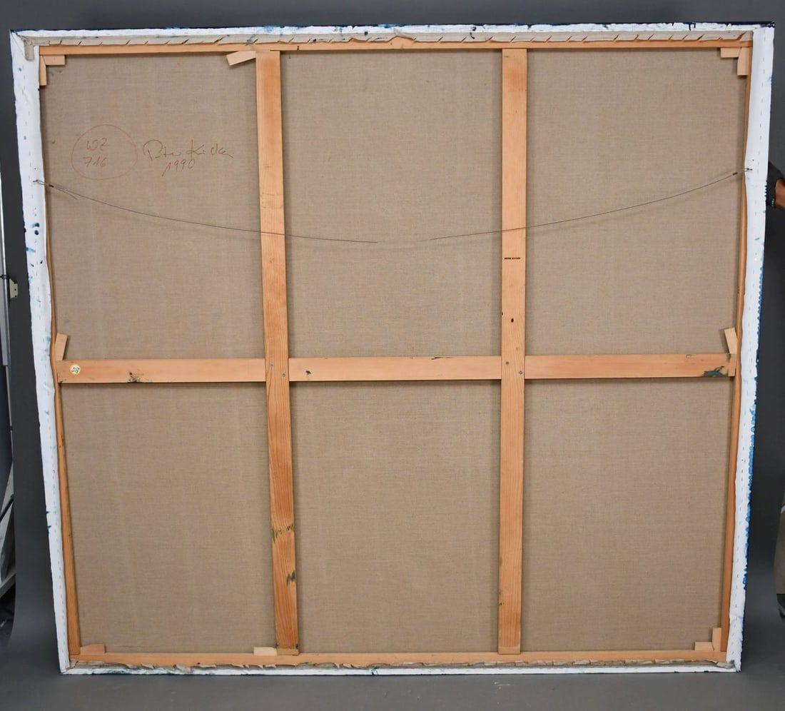 Große blaue abstrakte Komposition im Angebot 2